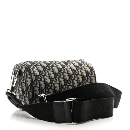 Christian Dior Oblique Roller Messenger Bag Blue 3 of 10