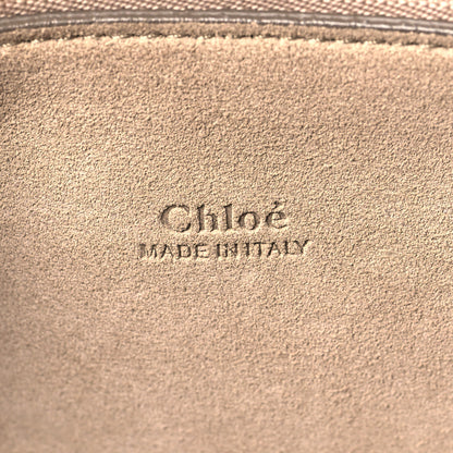 Chloe Calfskin Suede Medium Faye Shoulder Bag Motty Grey 6 of 14