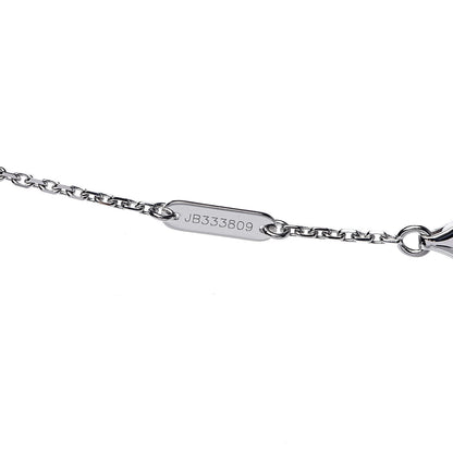 Van Cleef & Arpels 18K White Gold Mother of Pearl Vintage Alhambra Pendant Necklace 6 of 6
