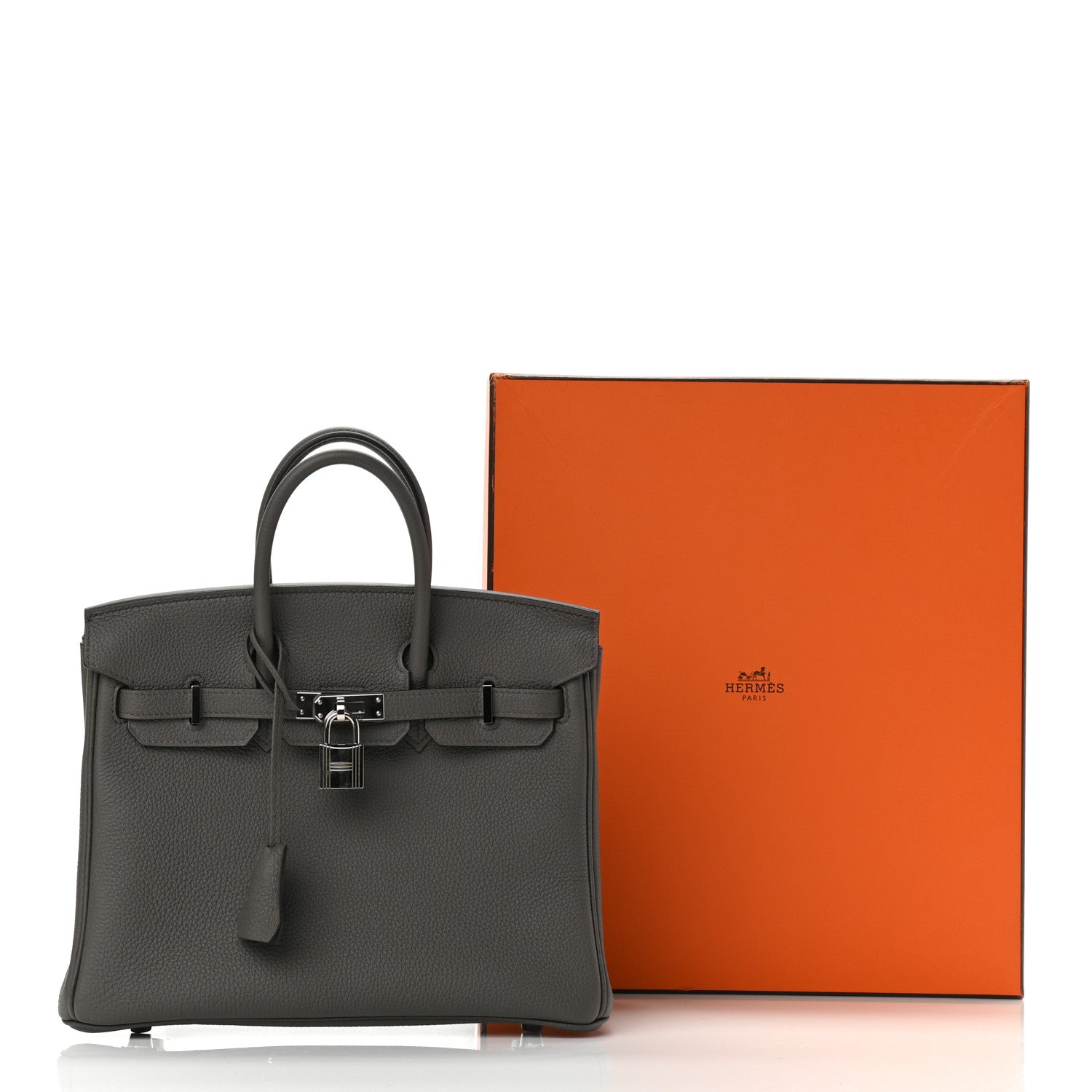 Hermes Togo Birkin 25 Etain 11 of 11