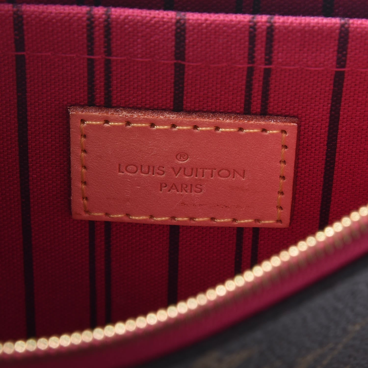 Louis Vuitton Monogram Neverfull MM GM Pochette Pivoine 6 of 9