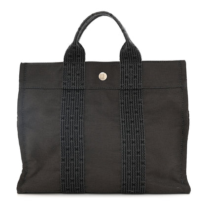 Hermes Canvas Herline PM Tote Grey 1 of 10