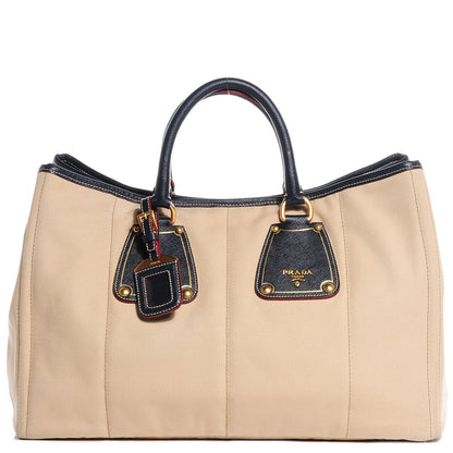 Prada Canapa Saffiano Tote Corda Blue 1 of 19