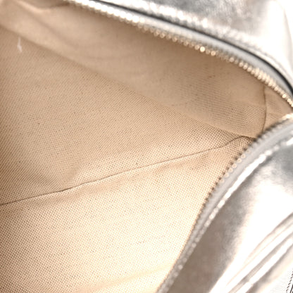 Gucci Metallic Sakai Be Green Calfskin Diagonal Stitched Small Blondie Shoulder Bag Silver 5 of 10