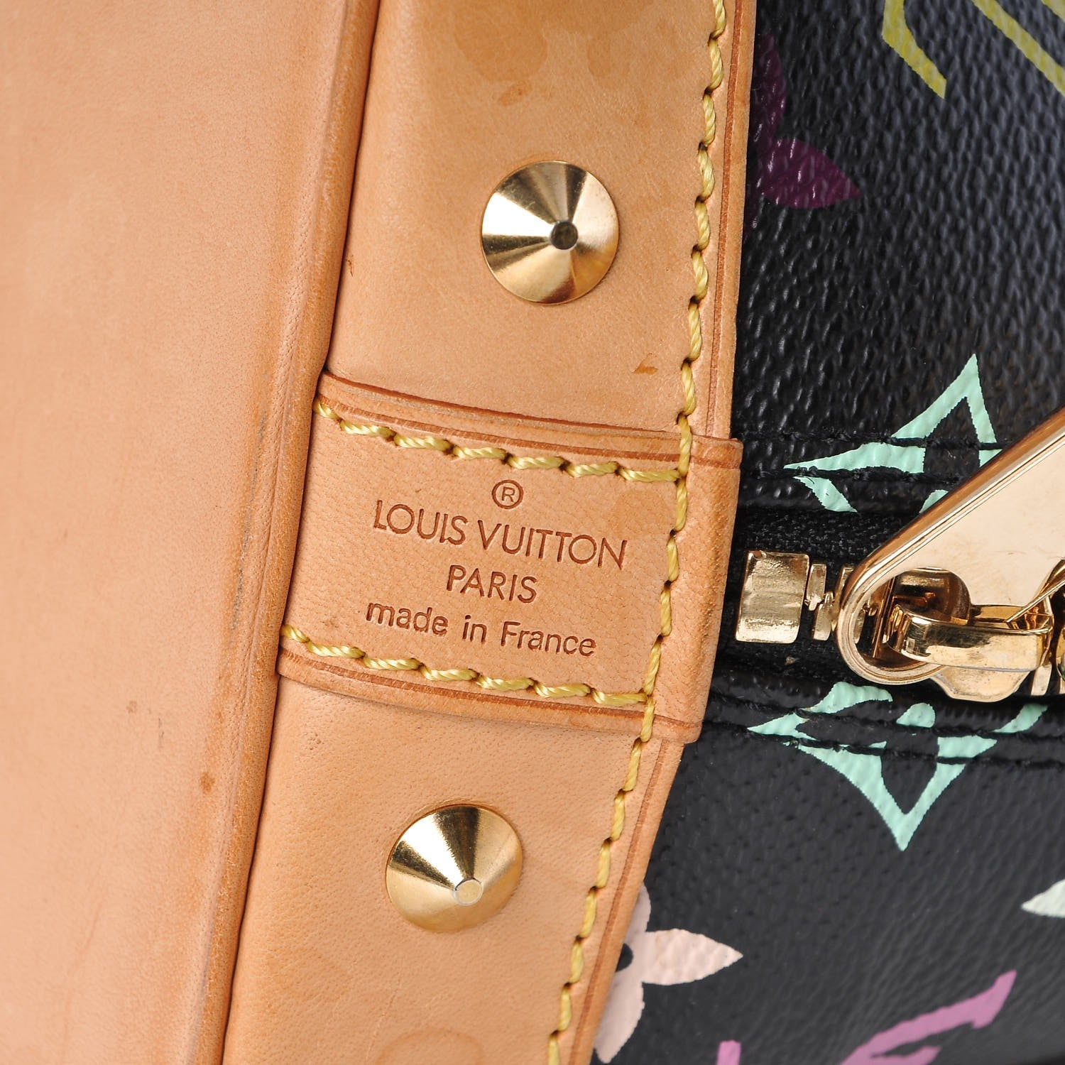 Louis Vuitton Monogram Multicolor Alma Black 6 of 11