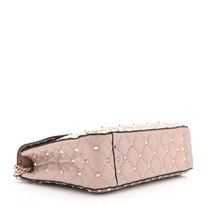Valentino Garavani Lambskin Medium Rockstud Spike Shoulder Bag Poudre 4 of 10