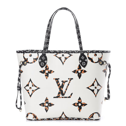 Louis Vuitton Monogram Giant Jungle Neverfull MM Ivory 3 of 11