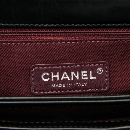 Chanel Calfskin Quilted Large Perfect Edge Flap Black 7 of 8