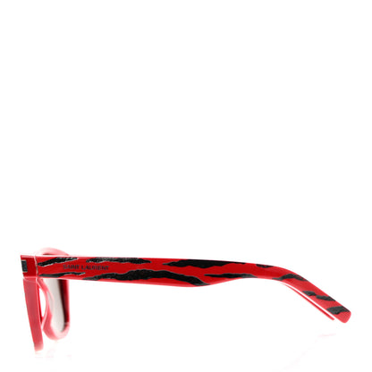 Saint Laurent Acetate Square Sunglasses SL 51 Red 3 of 8