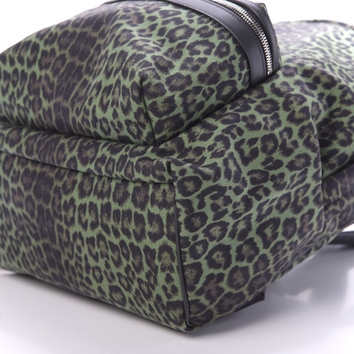 Printed Canvas Leopard Classic Hunting Backpack Green