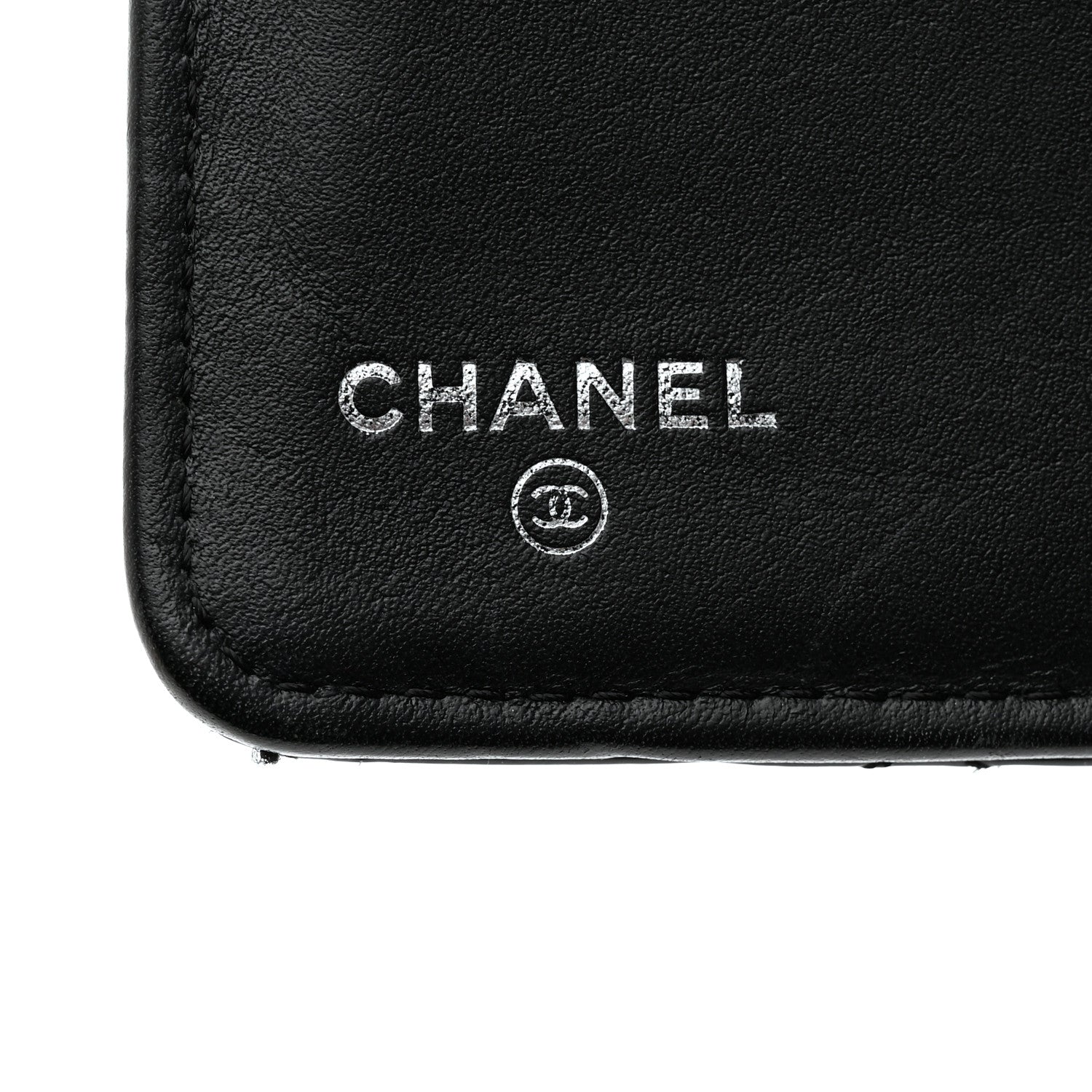 Chanel Patent Calfskin Quilted Yen Wallet Black 6 of 9