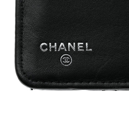 Chanel Patent Calfskin Quilted Yen Wallet Black 6 of 9