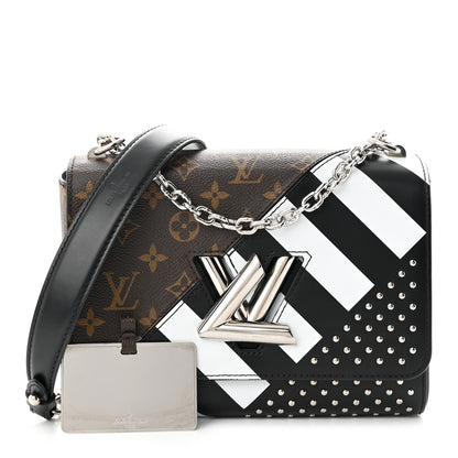 Louis Vuitton Calfskin Monogram Studded Twist Shoulder Bag MM 1 of 11