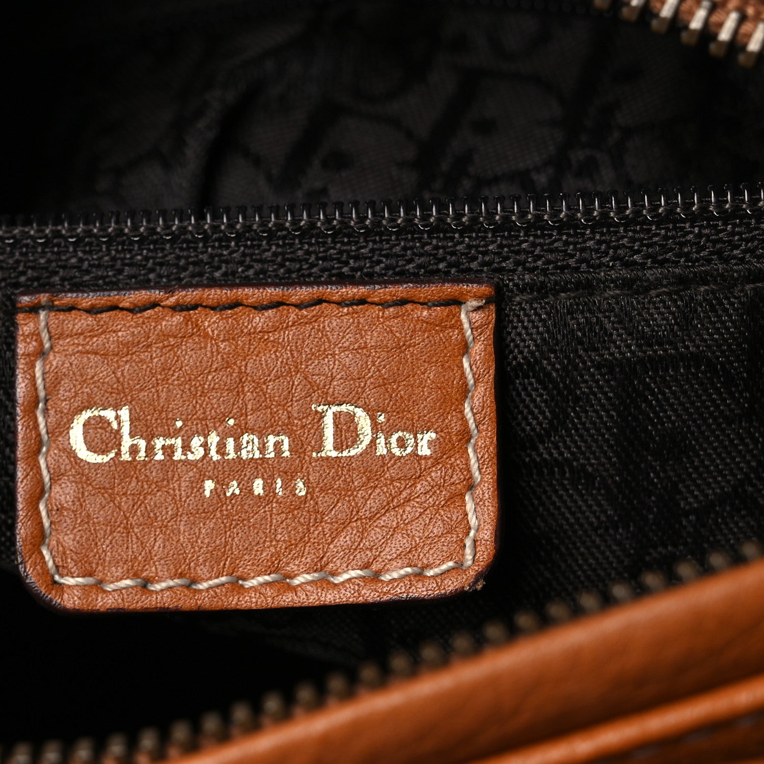 Christian Dior Grained Calfskin Medium Lady Dior Brown 6 of 13