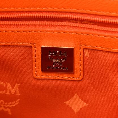 MCM Visetos Crown Stud Medium Stark Backpack Orange 7 of 17