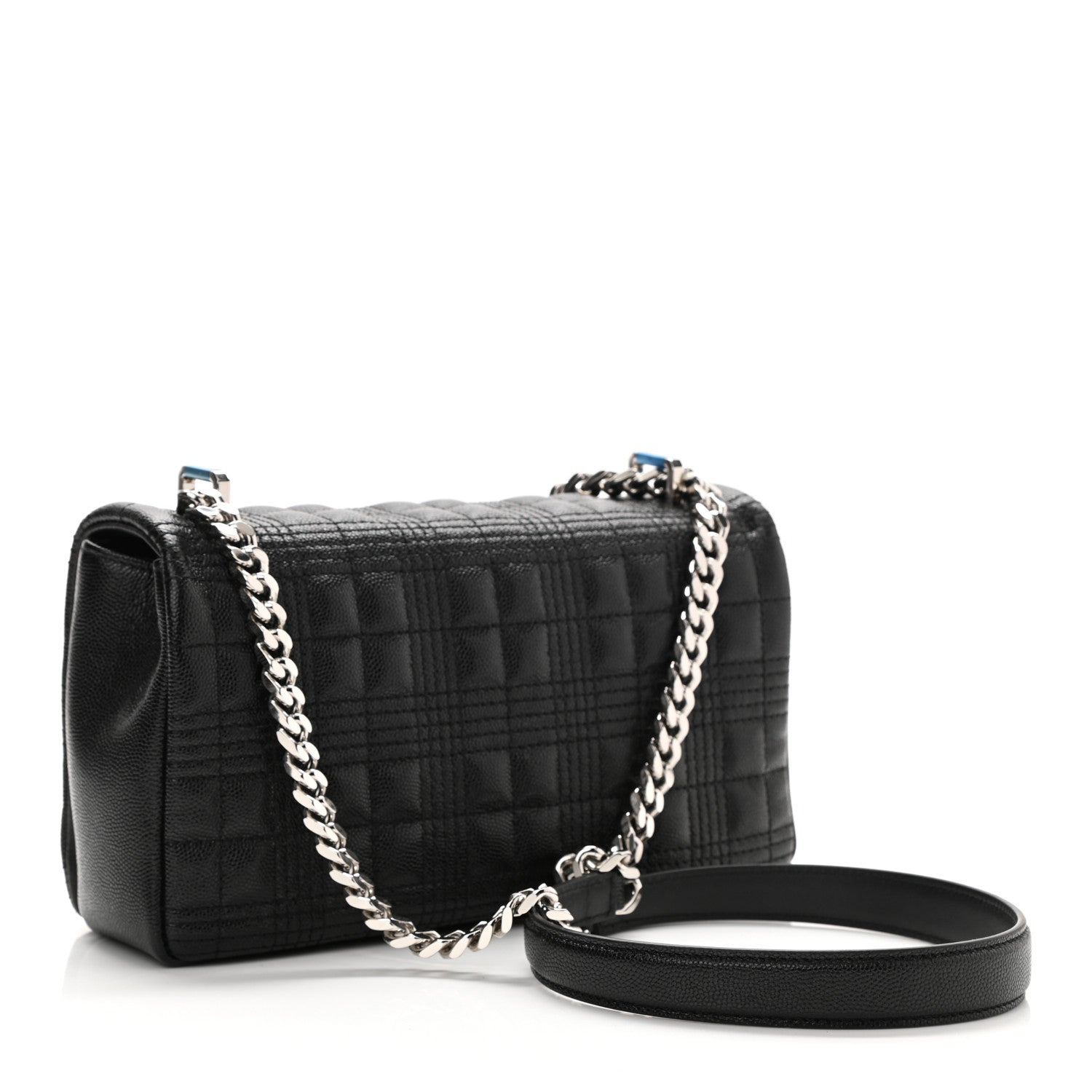 Burberry Grainy Calfskin Quilted Small Lola Bag Black 3 of 7