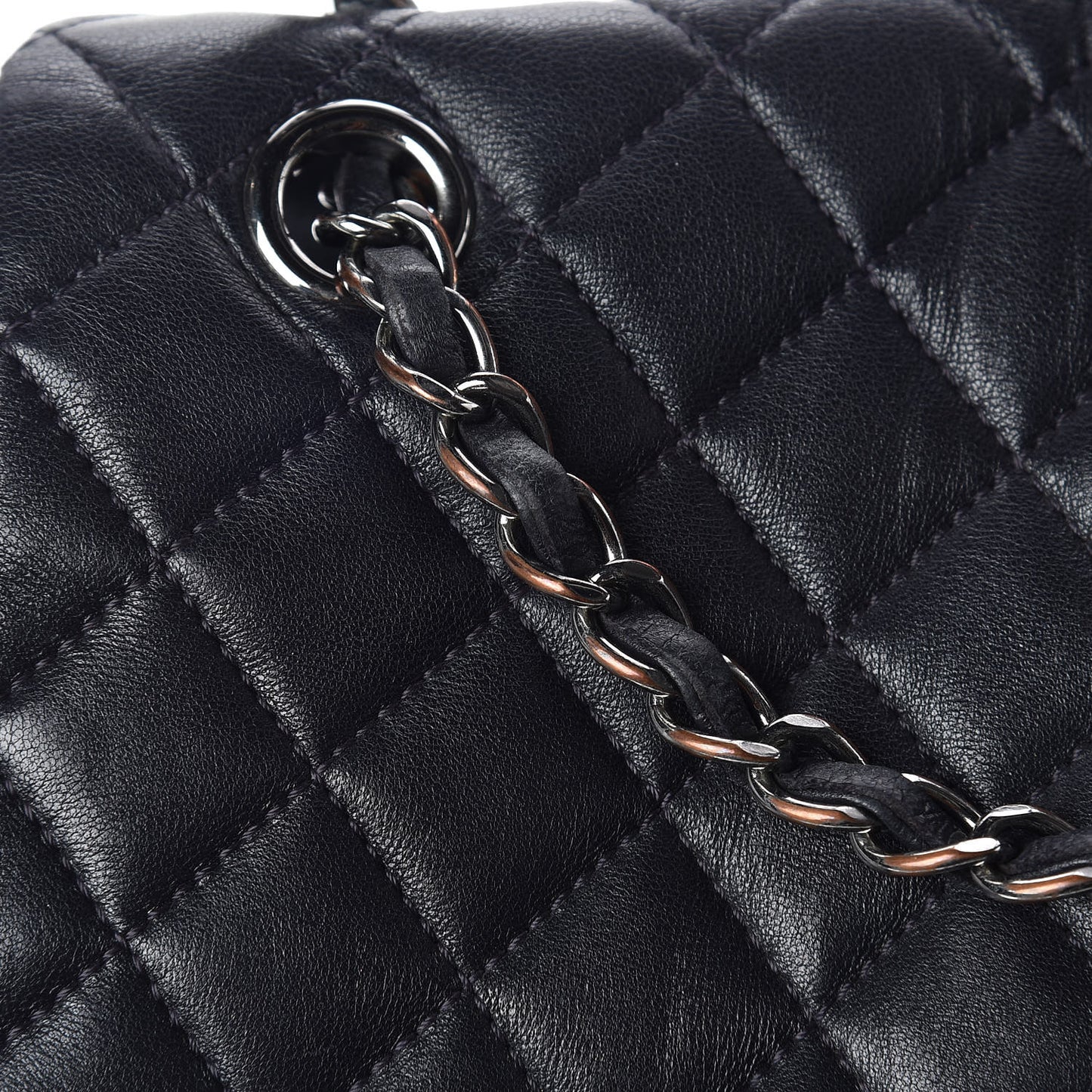 Calfskin Quilted Large Urban Spirit Backpack Navy