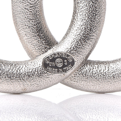 Chanel Baguette Crystal CC Brooch Silver 5 of 5