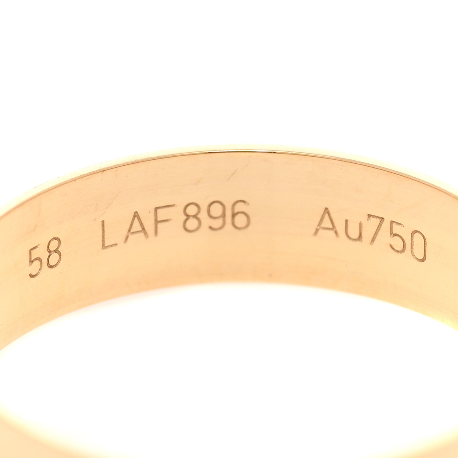 Cartier 18K Yellow Gold 5mm 1895 Wedding Band Ring 58 8.25 5 of 5