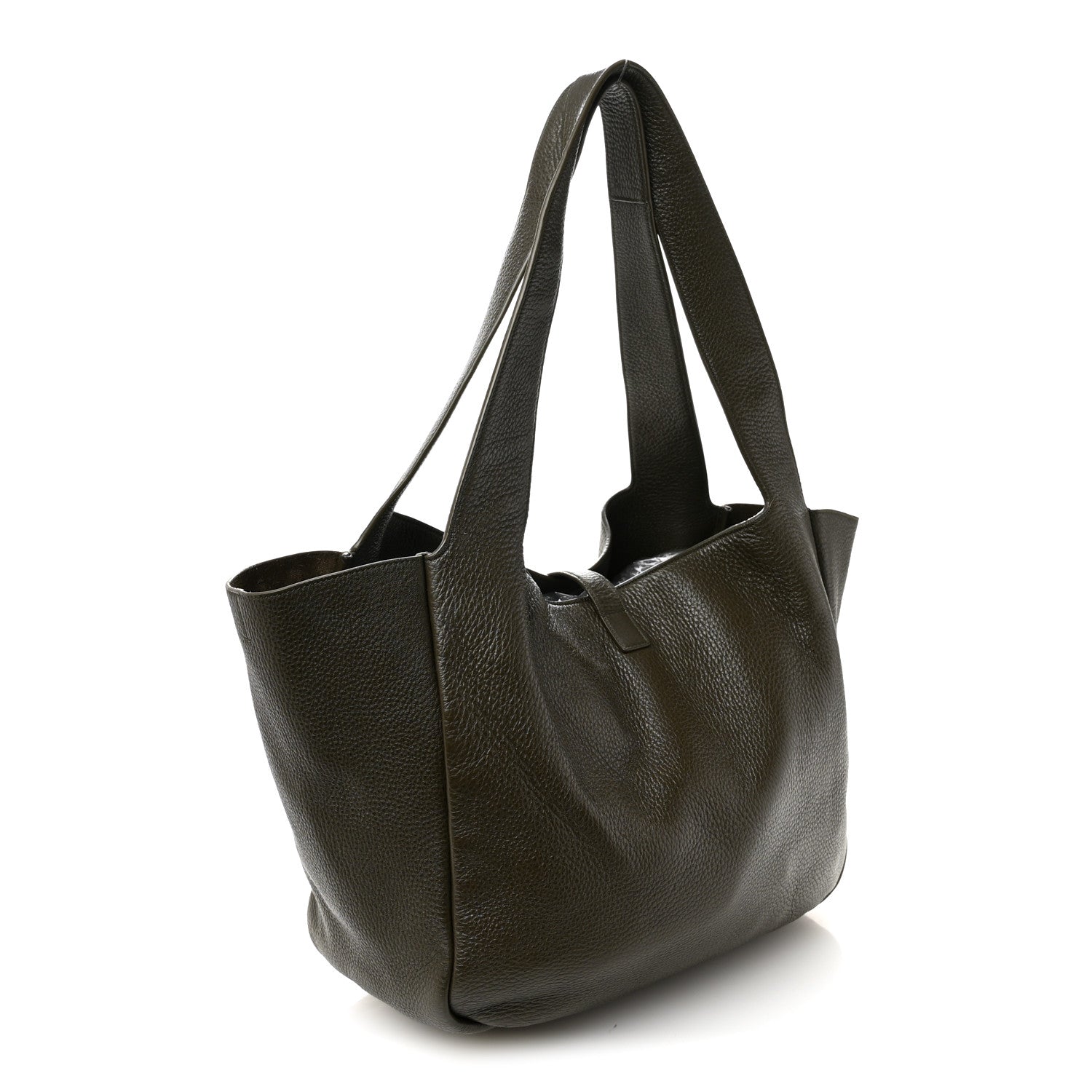 Saint Laurent Grained Deerskin Bea Tote Musk 3 of 12