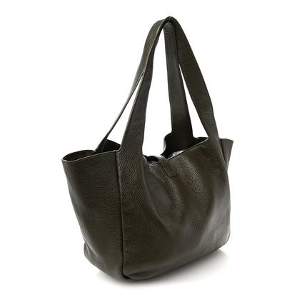 Saint Laurent Grained Deerskin Bea Tote Musk 3 of 12