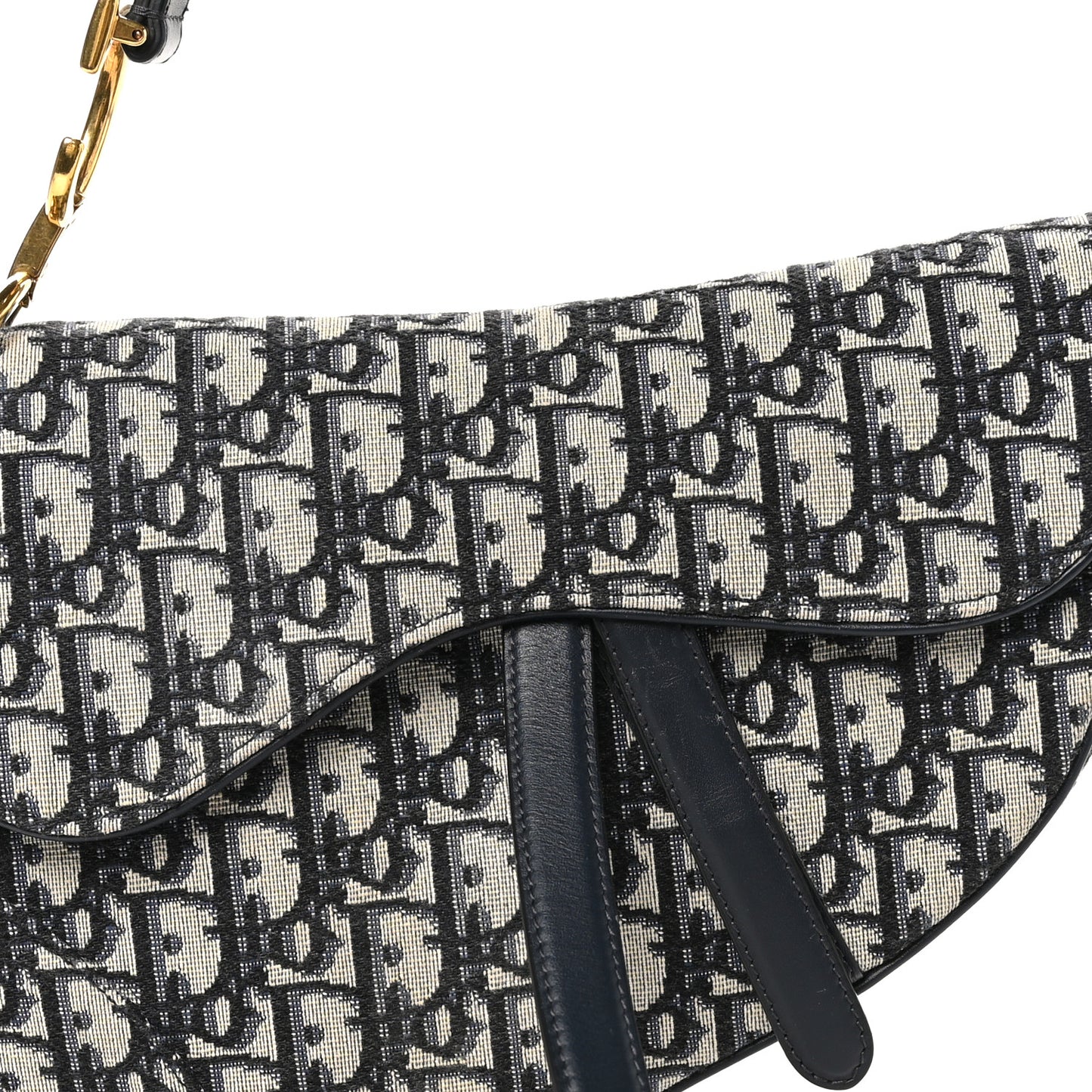 Oblique Saddle Bag Blue