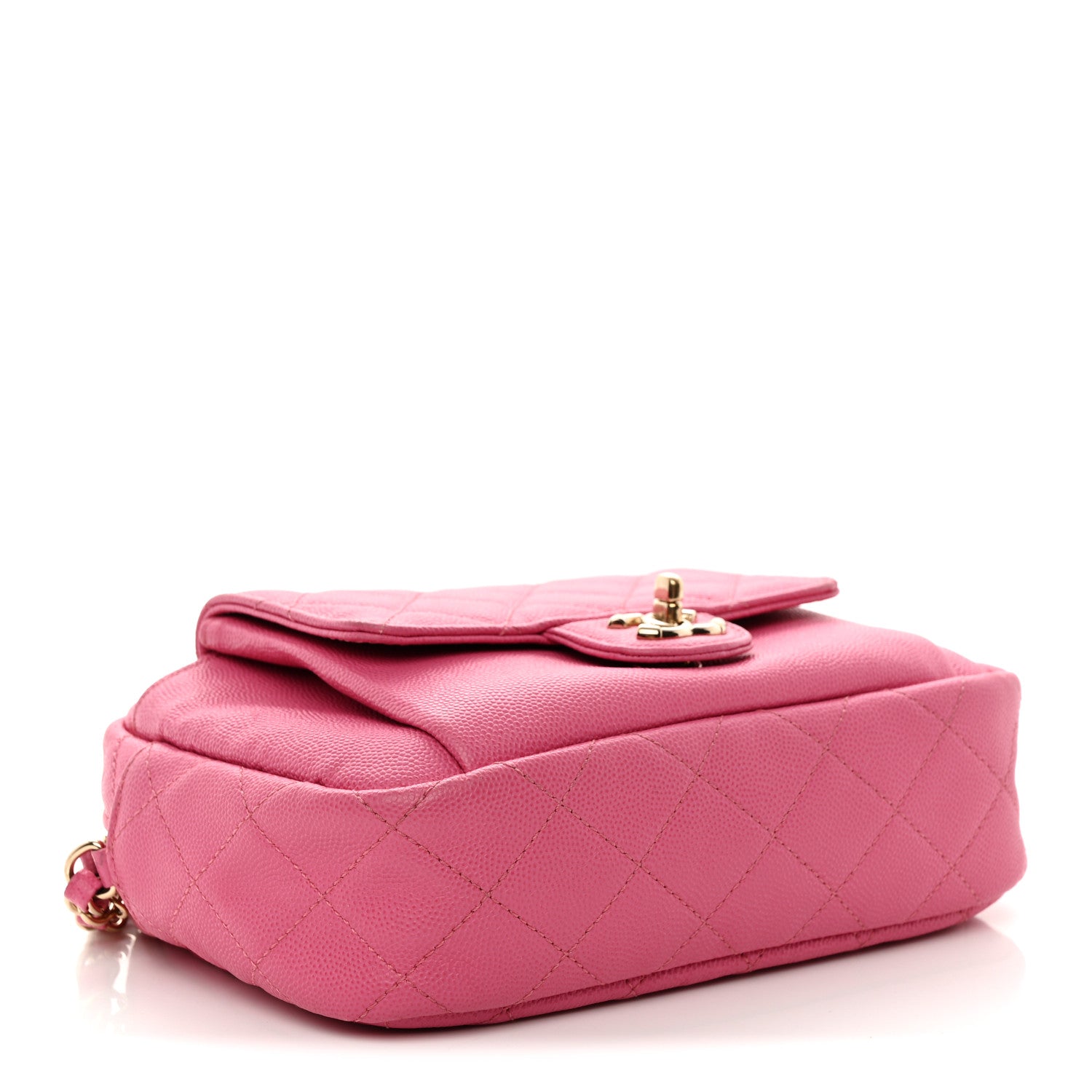 Chanel Caviar Quilted CC Day Camera Case Pink 4 of 13