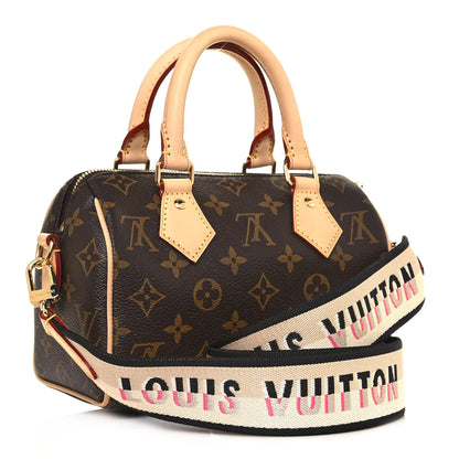 Louis Vuitton Monogram Speedy Bandouliere 20 Black 2 of 11