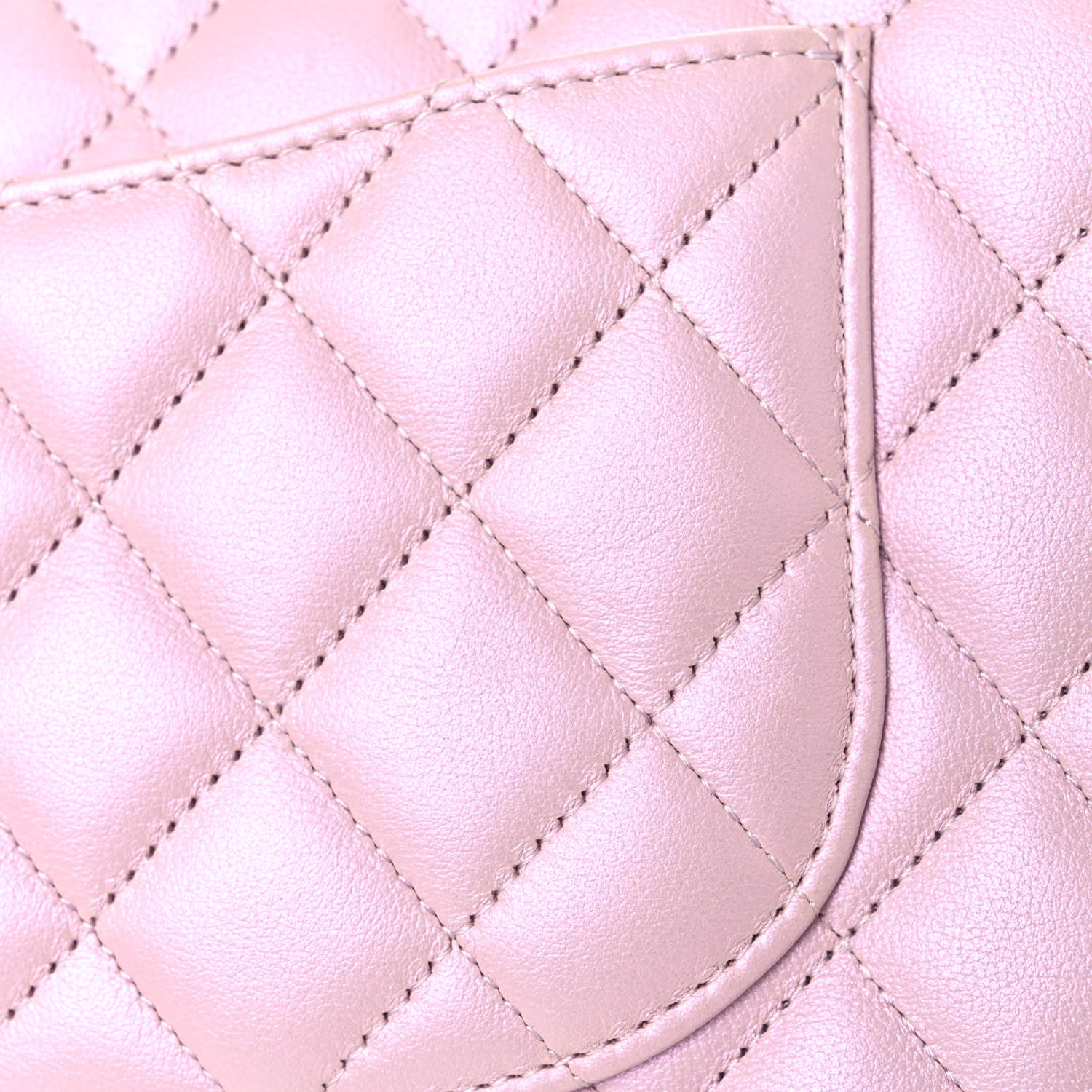 Chanel Iridescent Calfskin Quilted Medium Double Flap Light Pink 10 of 12