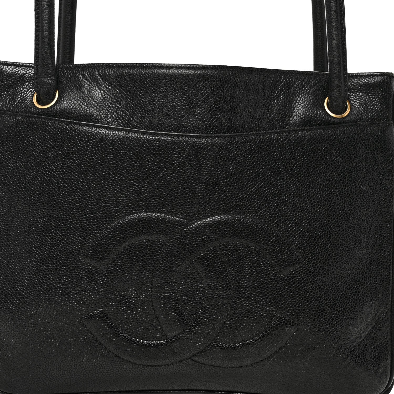 Chanel Caviar CC Tote Black 9 of 13
