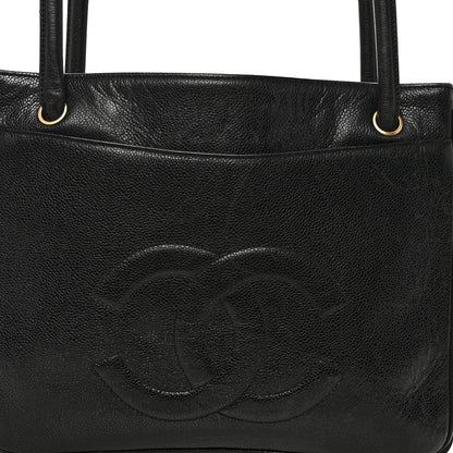 Chanel Caviar CC Tote Black 9 of 13