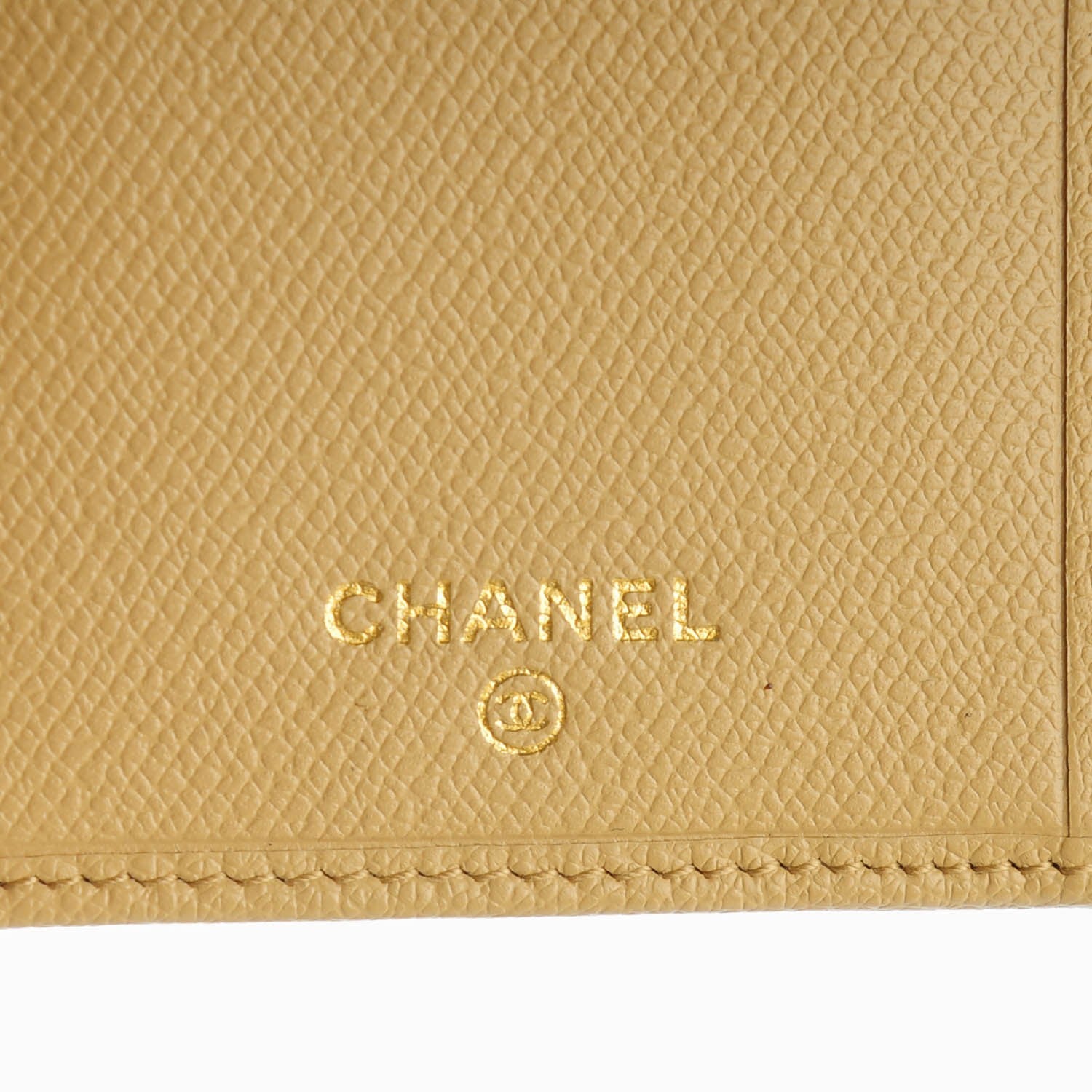 Chanel Grained Calfskin CC Button Wallet Beige 6 of 10