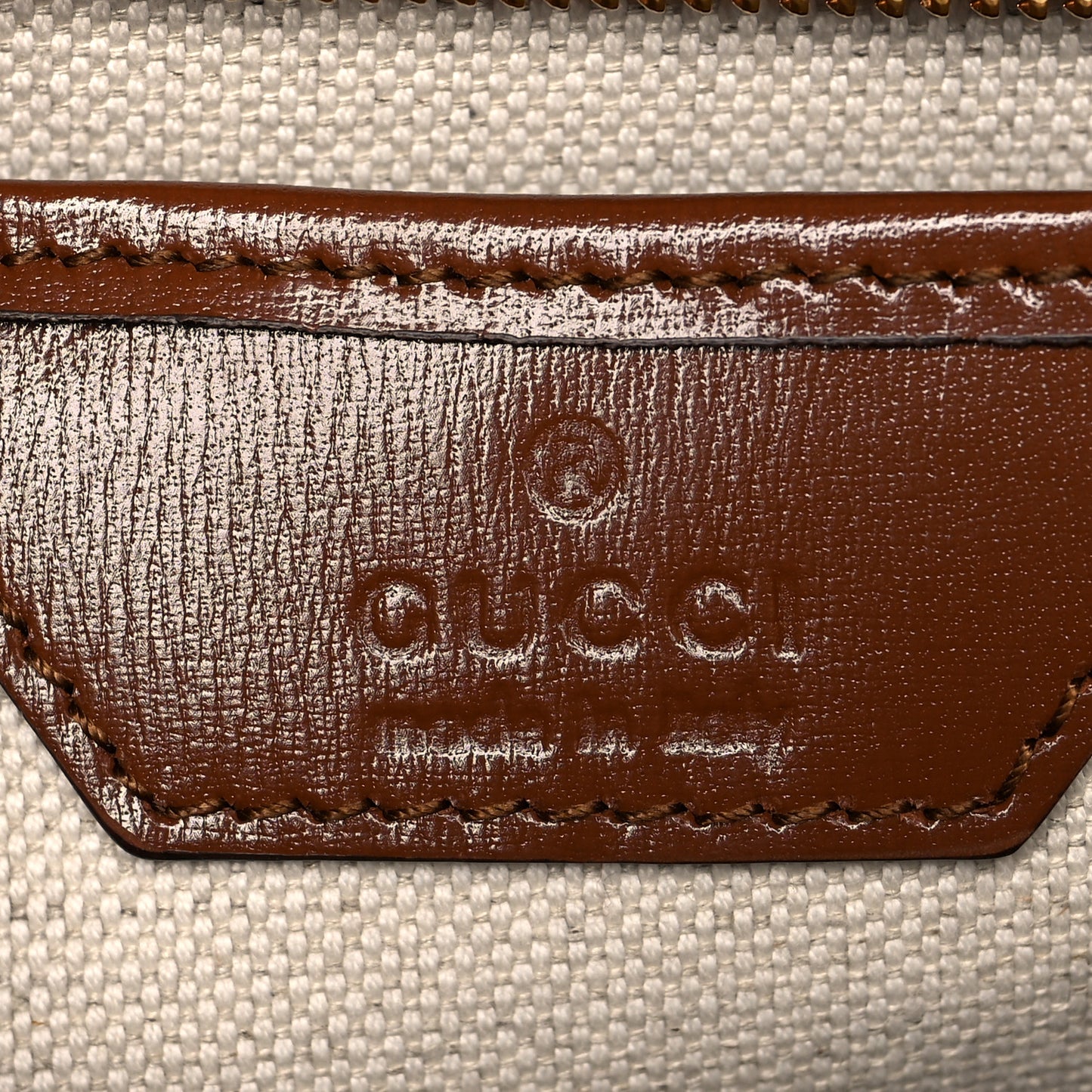 Boarded Dyana Lux Calfskin Web Medium Bamboo 1947 Top Handle Bag Brown