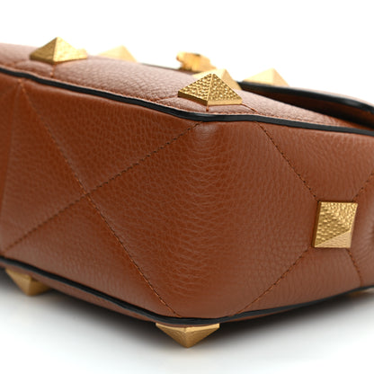 Valentino Garavani Grained Calfskin Medium Roman Stud Shoulder Bag Selleria 8 of 8
