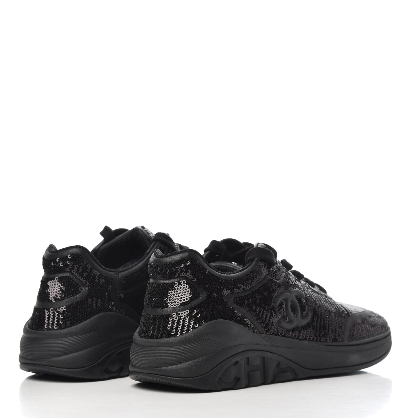 Sequin CC Sneakers 37.5 Black