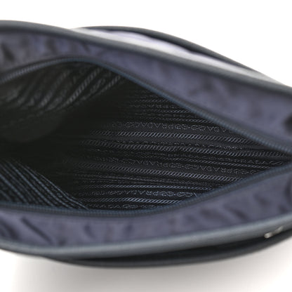 Prada Nylon Saffiano Flat Messenger Bag Black 5 of 11