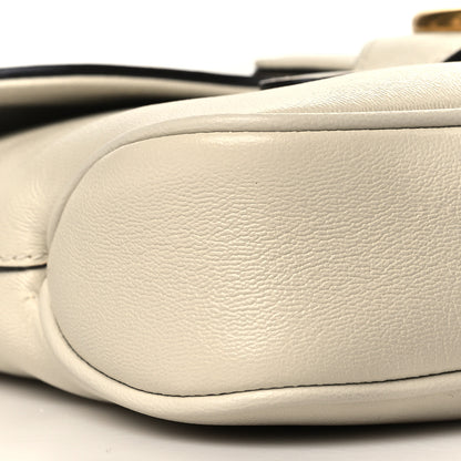 Gucci New Sakai Calfskin Lux Small Dahlia Messenger Shoulder Bag Mystic White 9 of 10