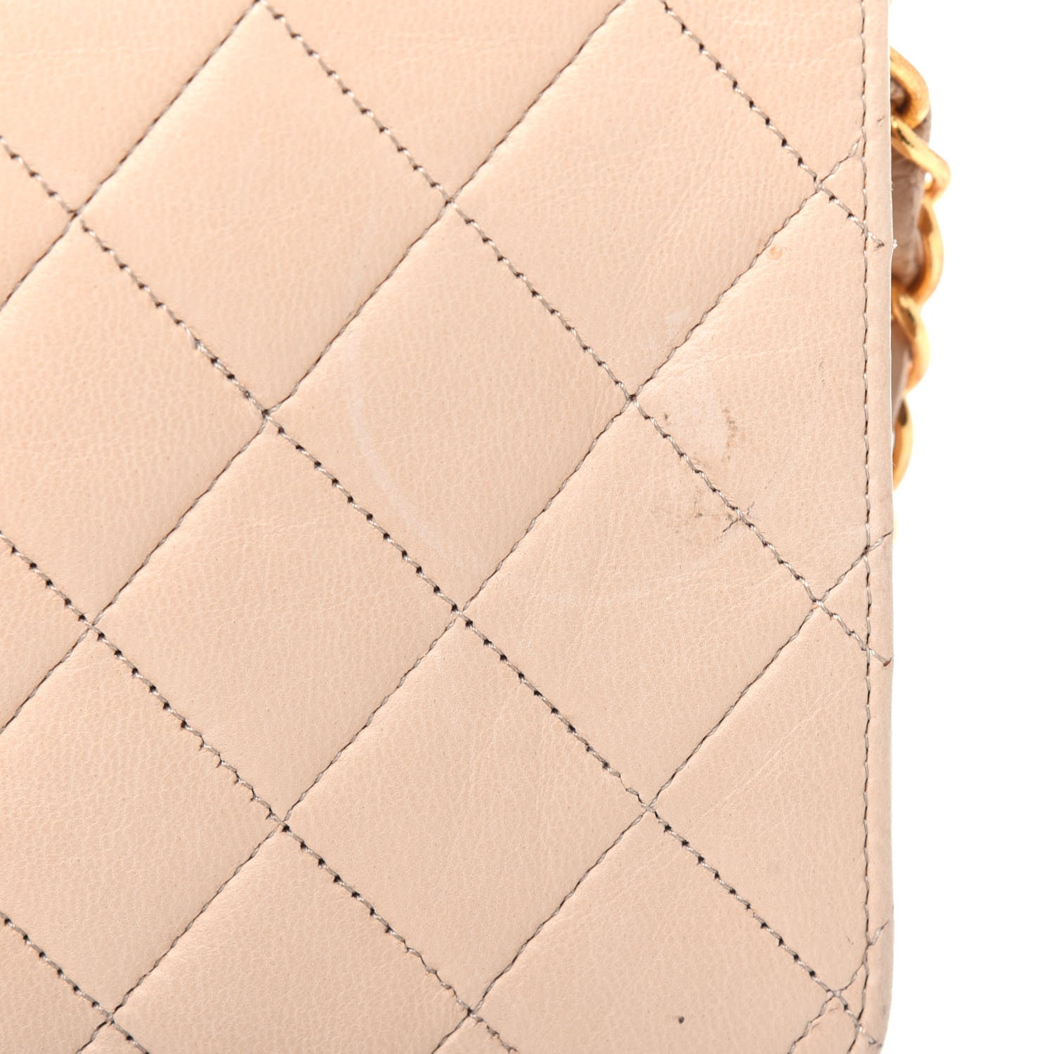 Chanel Lambskin Quilted Small Single Flap Beige 18 of 21