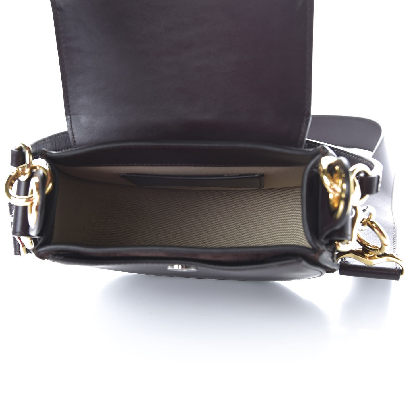 Calfskin Small Tess Bag Black Raisin