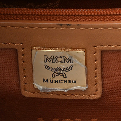 MCM Visetos Medium Sprinkle Stud Stark Backpack Cognac 10 of 25