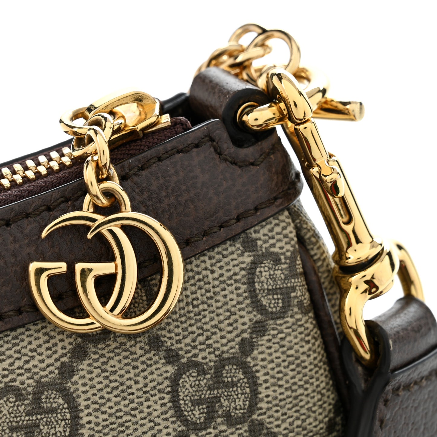 GG Supreme Monogram Textured Dollar Calfskin Web Small Ophidia GG Handbag Beige Ebony New Acero Beige Ebony New Acero Beige Ebony New Acero