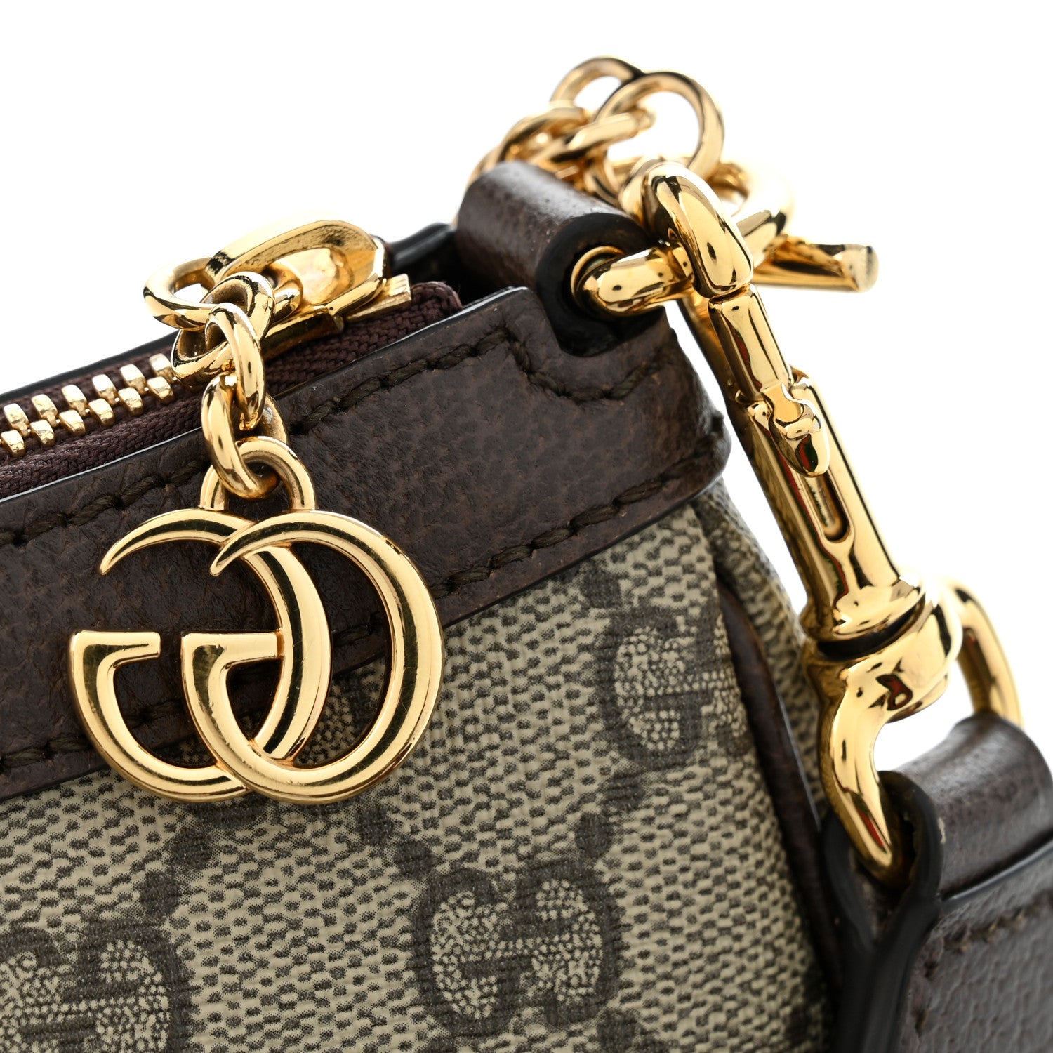 Gucci GG Supreme Monogram Textured Dollar Calfskin Web Small Ophidia GG Handbag Beige Ebony New Acero Beige Ebony New Acero Beige Ebony New Acero 11 of 11