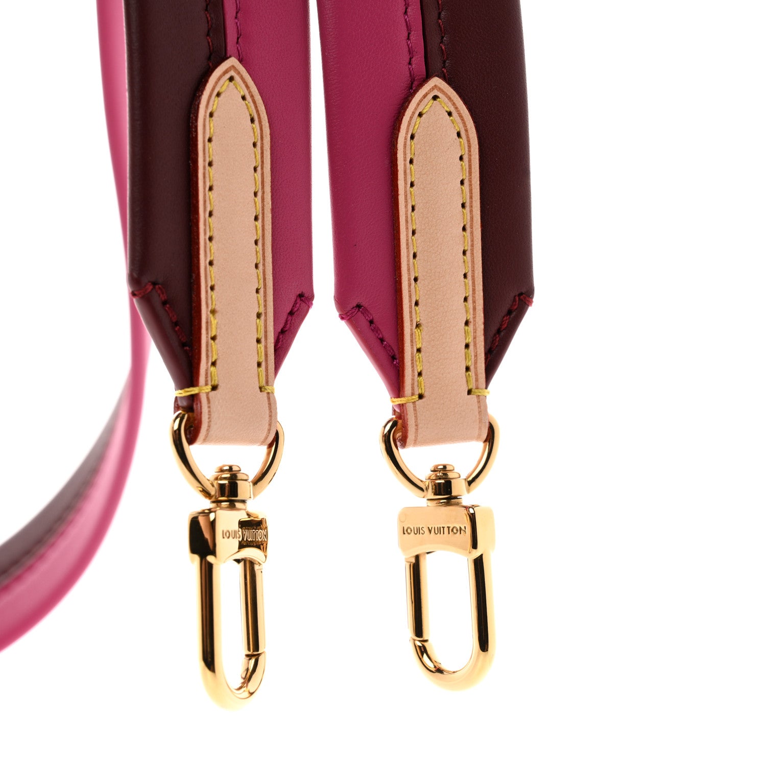 Louis Vuitton Calfskin Cluny BB Shoulder Strap Bordeaux Fuchsia 4 of 5