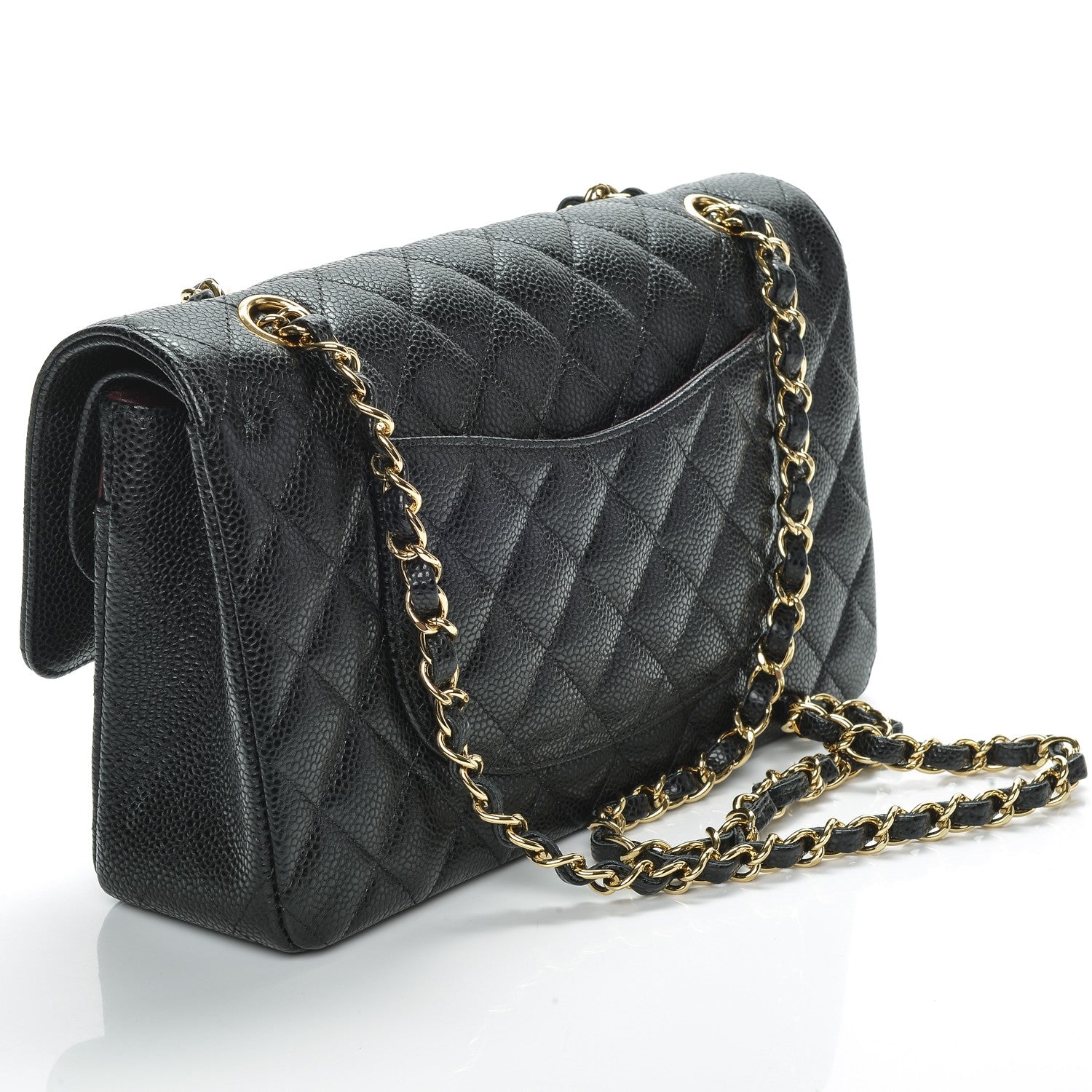 Chanel Caviar Quilted Medium Double Flap Black 3 of 7