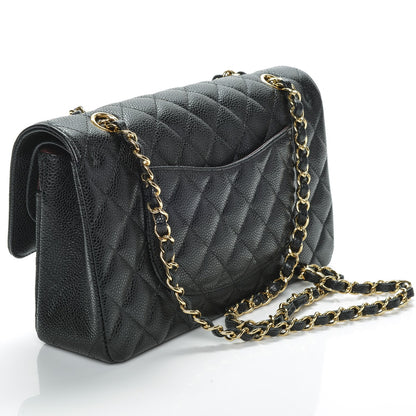 Chanel Caviar Quilted Medium Double Flap Black 3 of 7