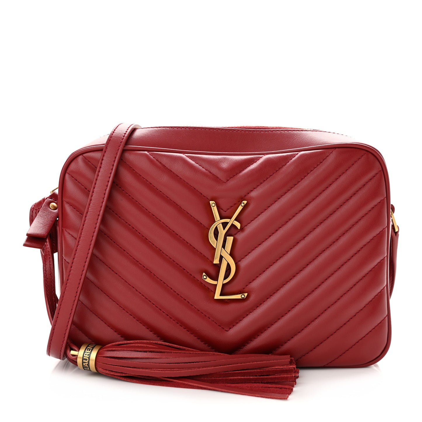 Calfskin Matelasse Monogram Lou Camera Bag Rouge Eros