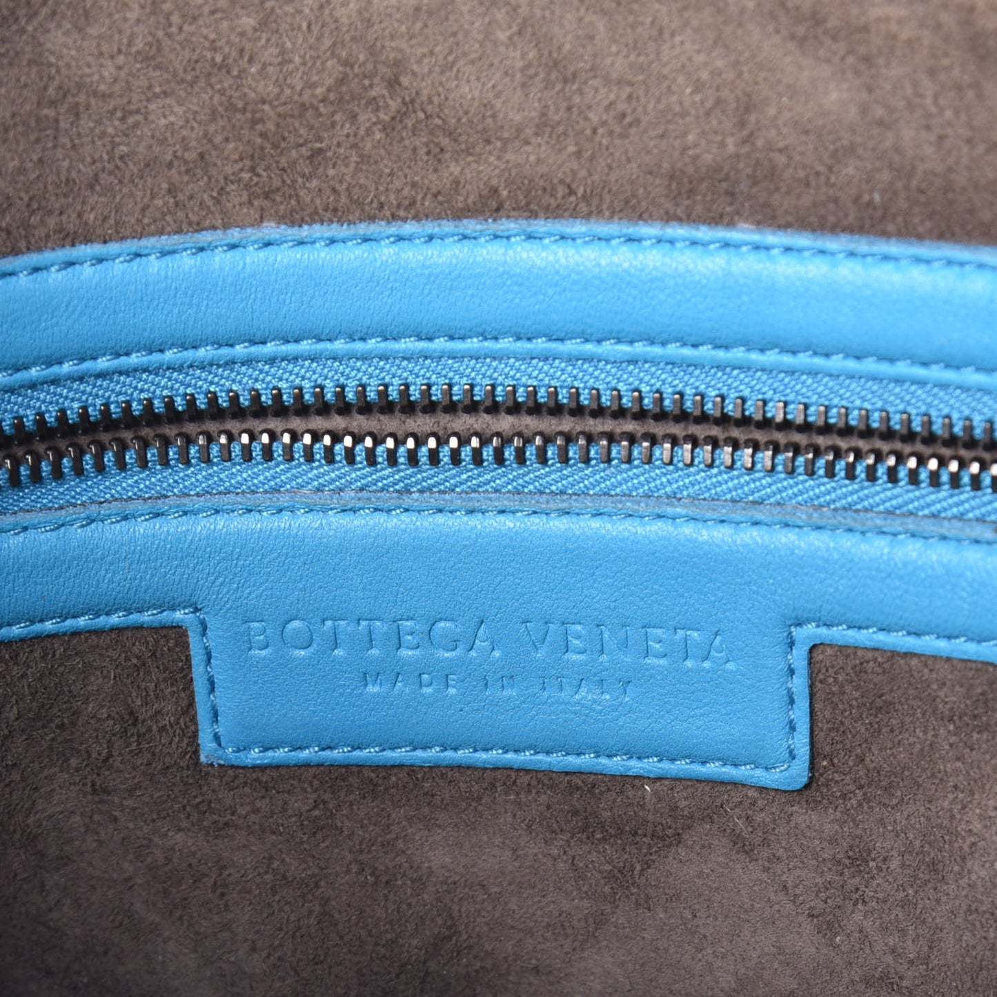 Nappa Intrecciato Nodini Bag Turquoise