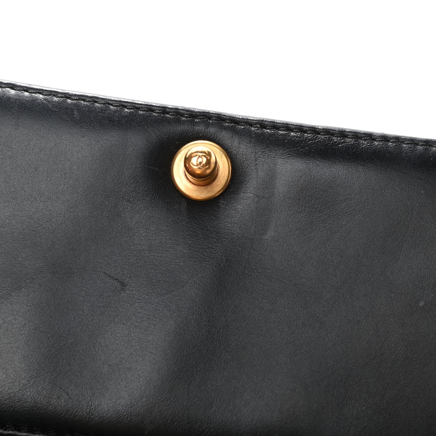 Chanel Calfskin Embossed Small Paris Salzburg Boy Flap Black 5 of 5
