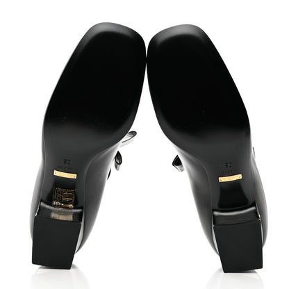 Gucci Nappa Crystal Bonny Bow Mary Jane Pumps 36 Black 5 of 10