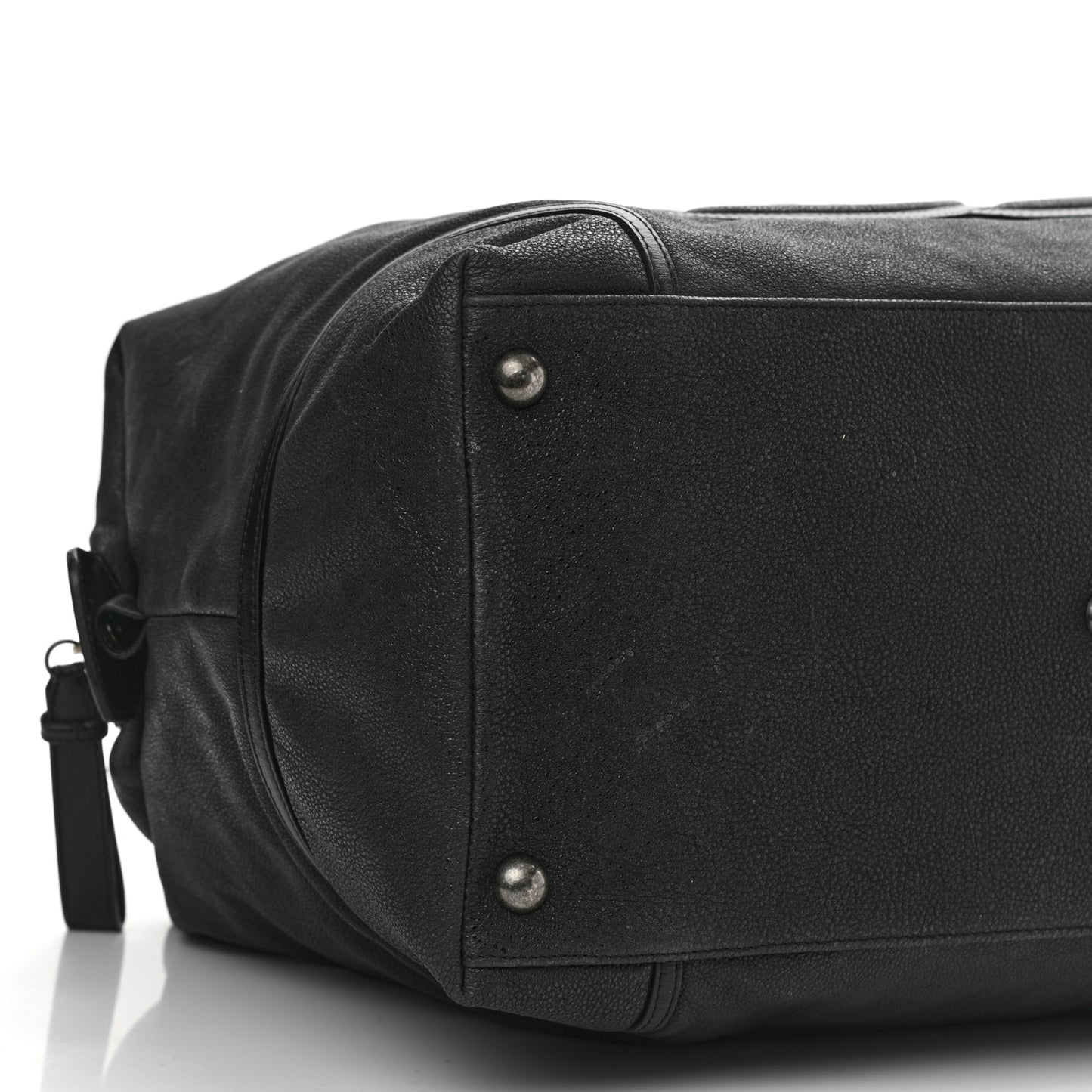 Washed Calfskin Tote Black